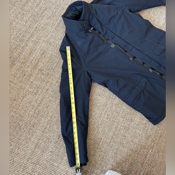 Herno Men's Dark Black Trench Coat with Stand Collar - Picture 6 of 6